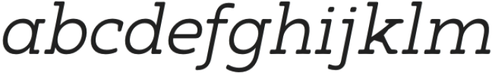 Arcanite Slab Light Italic otf (300) Font LOWERCASE