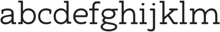 Arcanite Slab Light otf (300) Font LOWERCASE