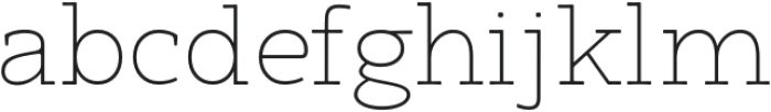 Arcanite Slab Thin otf (100) Font LOWERCASE