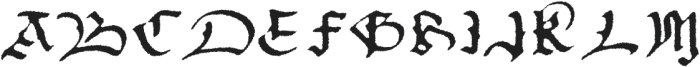 Archdale Blackletter Bleed otf (900) Font UPPERCASE