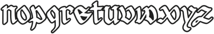 Archdale Blackletter Outline otf (900) Font LOWERCASE
