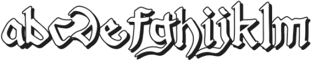 Archdale Blackletter Shadow otf (900) Font LOWERCASE