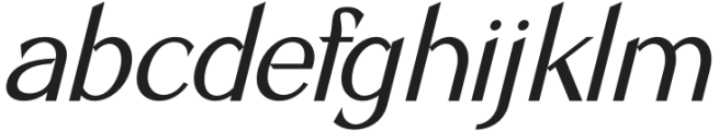 Archeras Italic otf (400) Font LOWERCASE