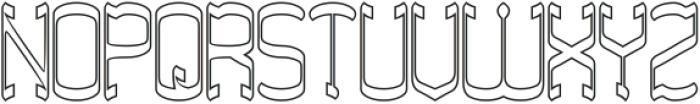 Archery Range-Hollow otf (400) Font UPPERCASE