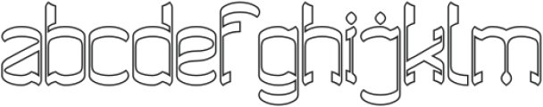 Archery Range-Hollow otf (400) Font LOWERCASE