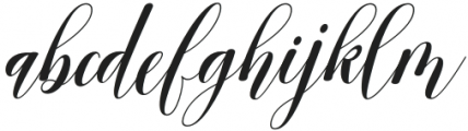 Archery Script Regular otf (400) Font LOWERCASE