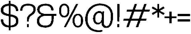 Archetica ExtraLight otf (200) Font OTHER CHARS