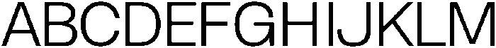 Archetica ExtraLight otf (200) Font UPPERCASE