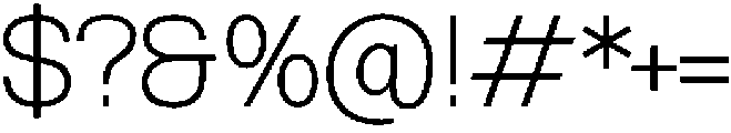 Archetica Thin otf (100) Font OTHER CHARS