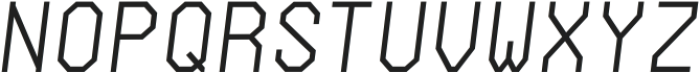 Archimoto V00 Thin Italic otf (100) Font LOWERCASE
