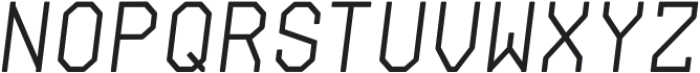 Archimoto V01 Thin Italic otf (100) Font UPPERCASE