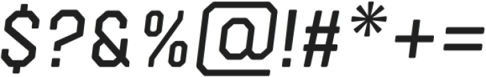 ArchimotoV01-Italic otf (400) Font OTHER CHARS