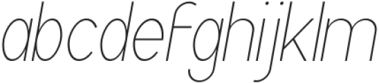 Archipad Pro Extra Light Oblique otf (200) Font LOWERCASE