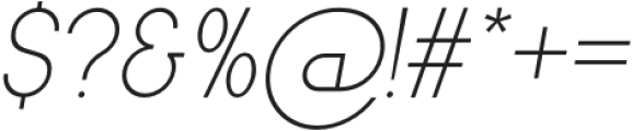 Archipad Pro Light Oblique otf (300) Font OTHER CHARS