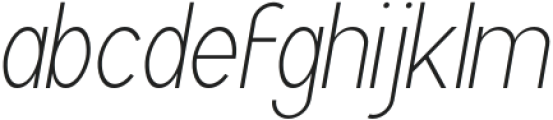 Archipad Pro Light Oblique otf (300) Font LOWERCASE