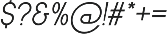 Archipad Pro Medium Oblique otf (500) Font OTHER CHARS