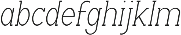 Archipad Pro Slab Light Oblique otf (300) Font LOWERCASE