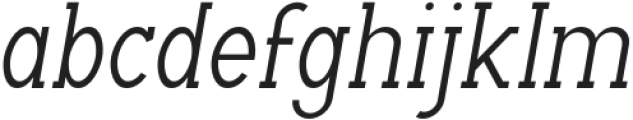 Archipad Pro Slab Medium Oblique otf (500) Font LOWERCASE