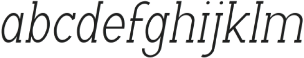 Archipad Pro Slab Oblique otf (400) Font LOWERCASE