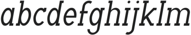 Archipad Pro Slab Semi Bold Oblique otf (600) Font LOWERCASE