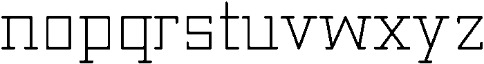 Architect otf (400) Font LOWERCASE