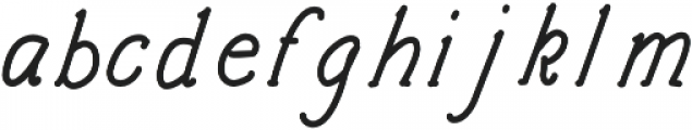 Architects and Draftsmen Regular Italic otf (400) Font LOWERCASE