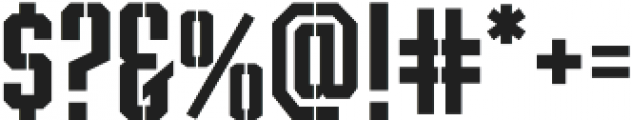 Archiva Stencil Bold otf (700) Font OTHER CHARS