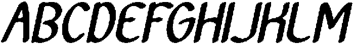 Archive Bold Italic otf (700) Font UPPERCASE