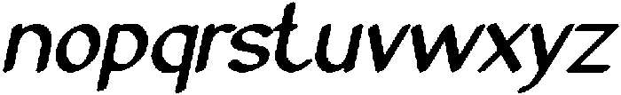 Archive Bold Italic otf (700) Font LOWERCASE