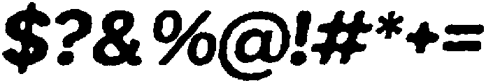 Archive Foundry Sans Bold Italic otf (700) Font OTHER CHARS