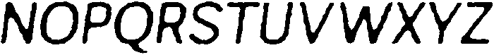 Archive Foundry Sans Light Italic otf (300) Font UPPERCASE