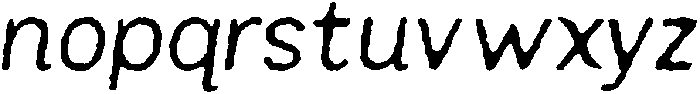 Archive Foundry Sans Light Italic otf (300) Font LOWERCASE