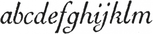 Archive French Script Regular otf (400) Font LOWERCASE