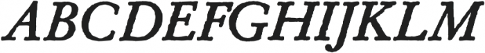 Archive Garamond Pro Bold Italic otf (700) Font UPPERCASE