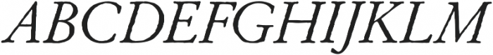 Archive Garamond Pro Italic otf (400) Font UPPERCASE
