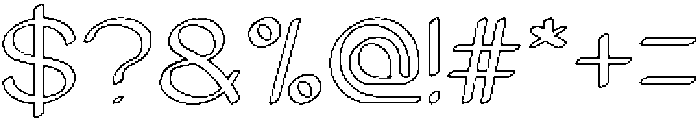 Archive-Hollow otf (400) Font OTHER CHARS