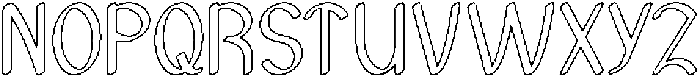 Archive-Hollow otf (400) Font UPPERCASE