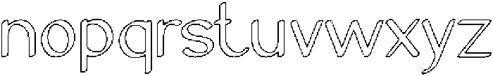 Archive-Hollow otf (400) Font LOWERCASE