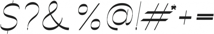 Archivio Italic Experimental otf (400) Font OTHER CHARS