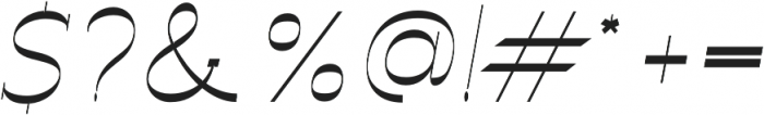 Archivio Italic Slab Experimental 400 otf (400) Font OTHER CHARS