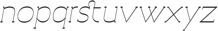 Archivio Italic Slab Inverted 400 otf (400) Font LOWERCASE