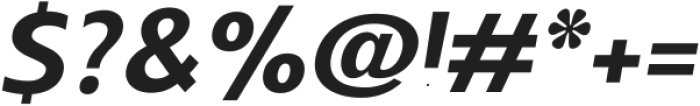 Archopada Oblique Semi Bold ttf (600) Font OTHER CHARS