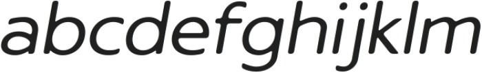 Archopada Rounded Oblique Reg ttf (400) Font LOWERCASE