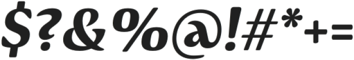 Arcuata Extra Bold Italic otf (700) Font OTHER CHARS