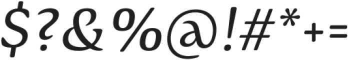 Arcuata-Italic otf (400) Font OTHER CHARS