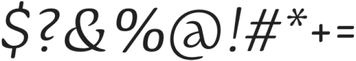 Arcuata Light Italic otf (300) Font OTHER CHARS