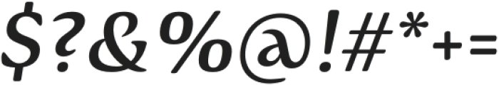 Arcuata Medium Italic otf (500) Font OTHER CHARS