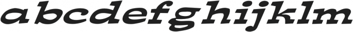 Ardenia Extra-expanded Italic otf (400) Font LOWERCASE