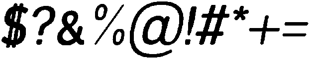 Ardent Round Bold Italic otf (700) Font OTHER CHARS