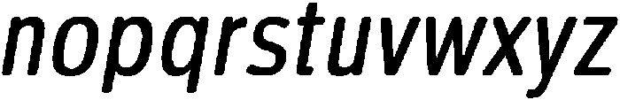 Ardent Round Bold Italic otf (700) Font LOWERCASE